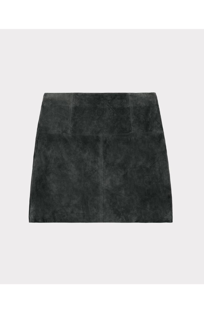 Kettlewell Hayden Suede Skirt, Alternate, color, Shadow Grey
