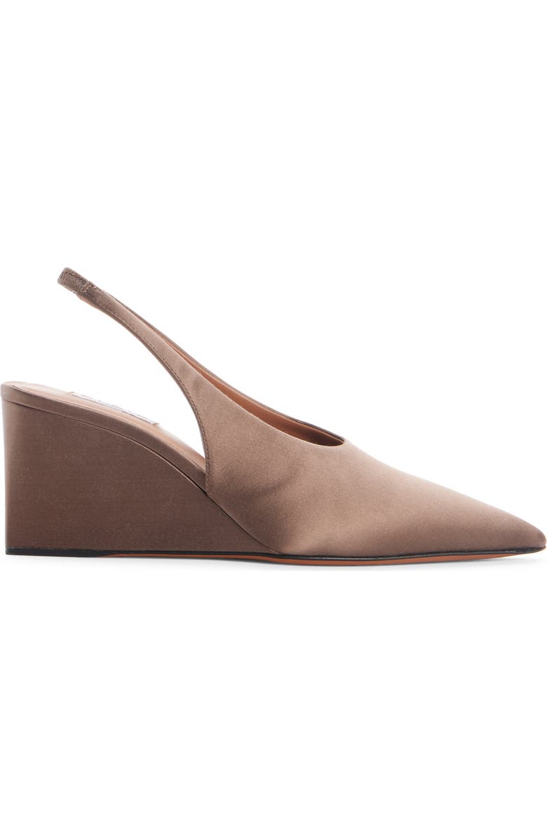 Alaïa Cube Slingback Wedge Pump, Alternate, color, Chataigne