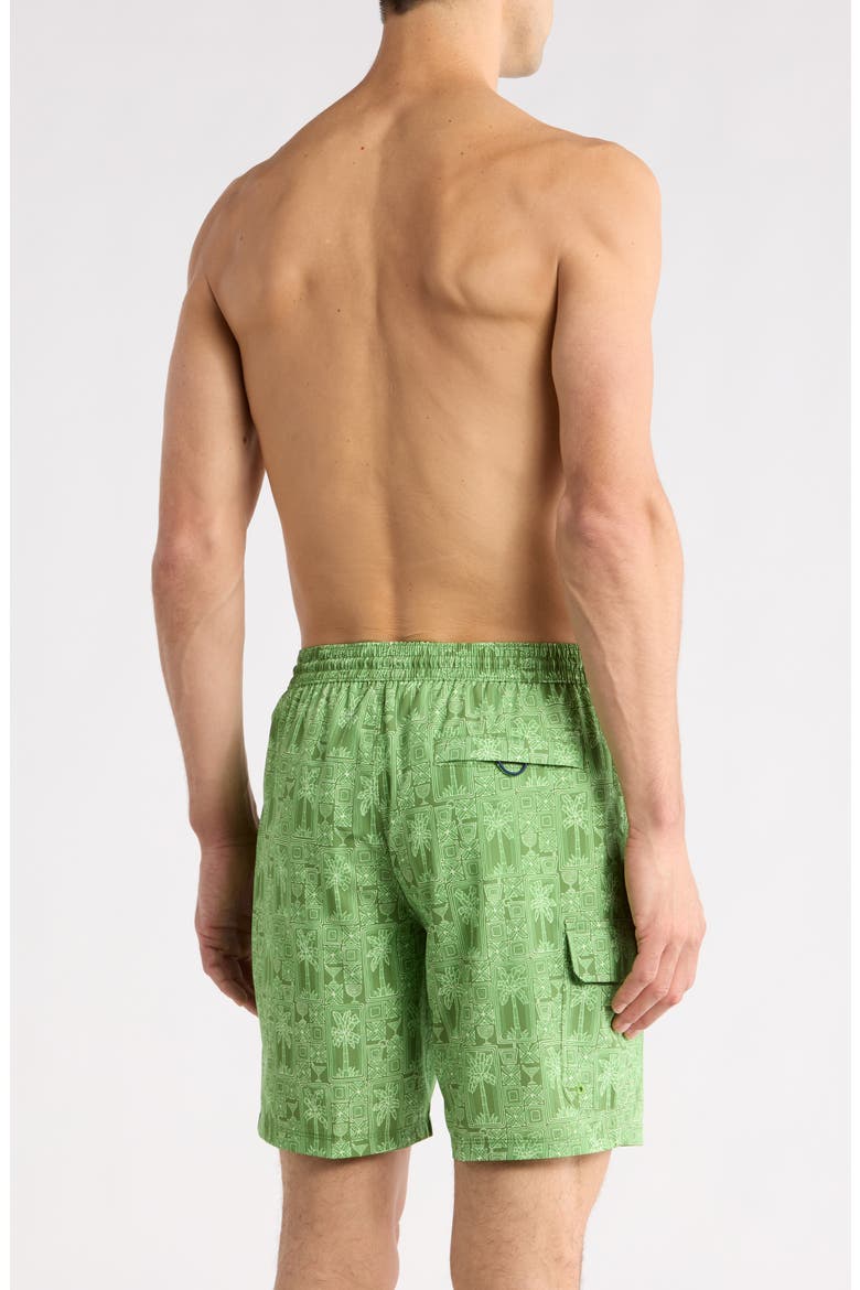 Baja Palm Tini 8-Inch UPF 30+ Swim Trunks, Alternate, color, ELM