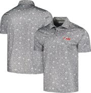 BARSTOOL GOLF Men's Barstool Golf Gray TOUR Championship Printed Polo