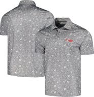 BARSTOOL GOLF Men's Barstool Golf Gray TOUR Championship Printed Polo