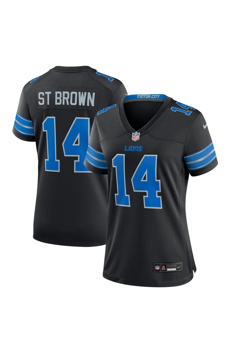 Women's Nike Amon-Ra St. Brown Black Detroit Lions 2nd Alternate Game Jersey, Main, color, Black