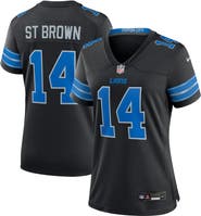 Nike Women's Nike Amon-Ra St. Brown Black Detroit Lions 2nd Alternate Game Jersey