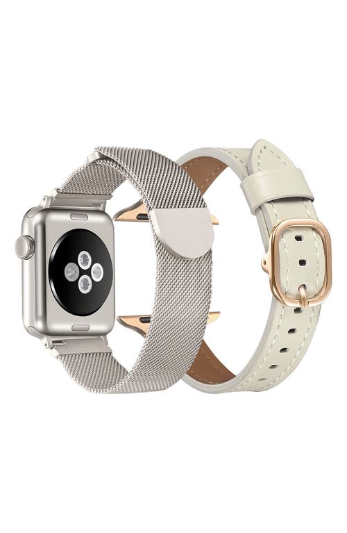The Posh Tech Assorted 2-pack Apple Watch® Watchbands In White