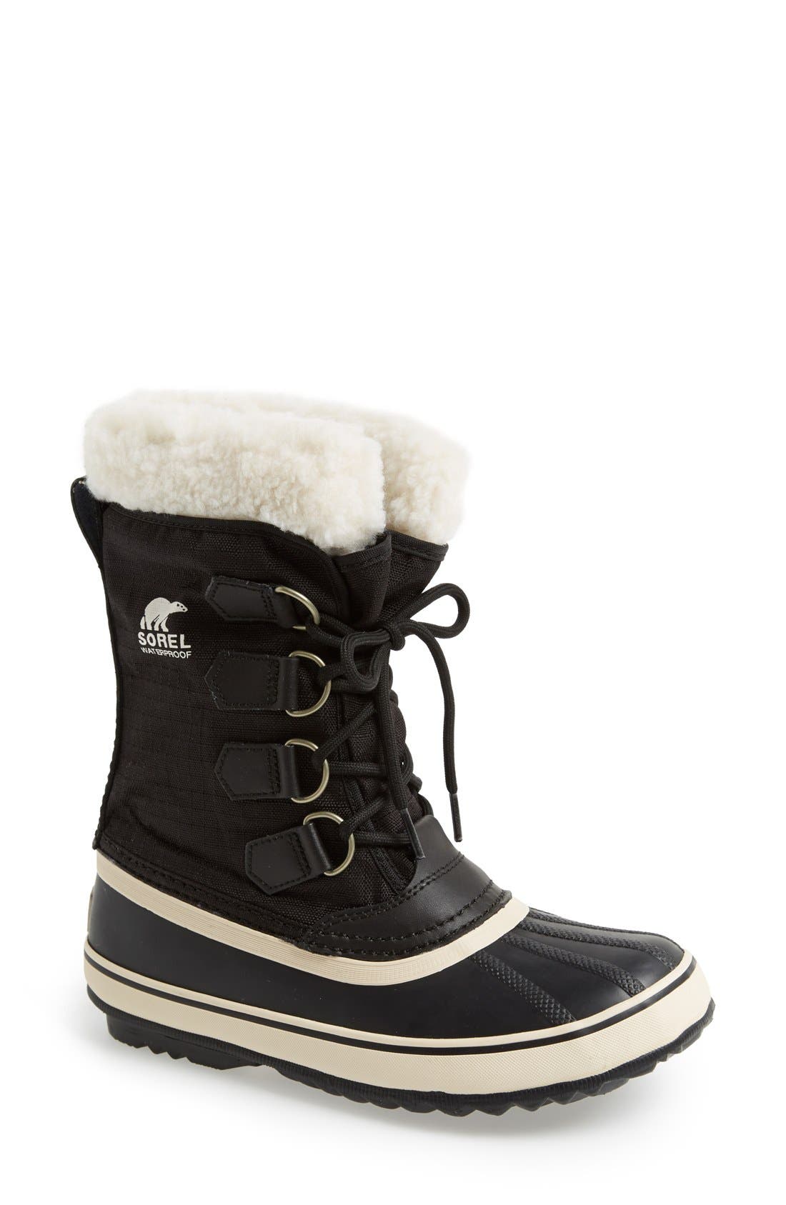 'Winter Carnival' Boot, Main, color, BLACK