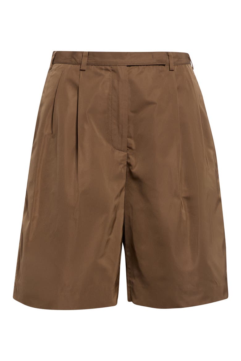 Pleated Radzmir Bermuda Shorts, Alternate, color, CHOCOLATE PLUM
