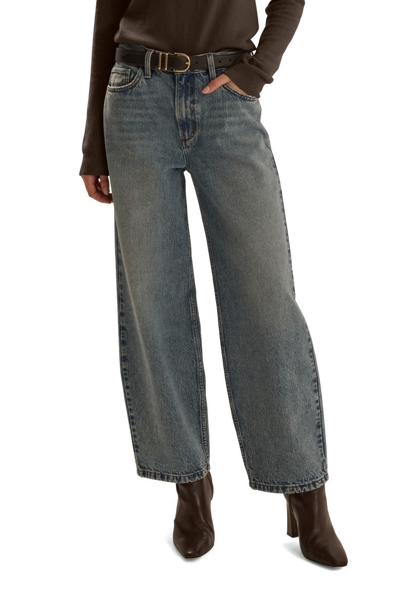 The Mercer Mid Rise Easy Straight Leg Jeans, Main, color, DUBLIN