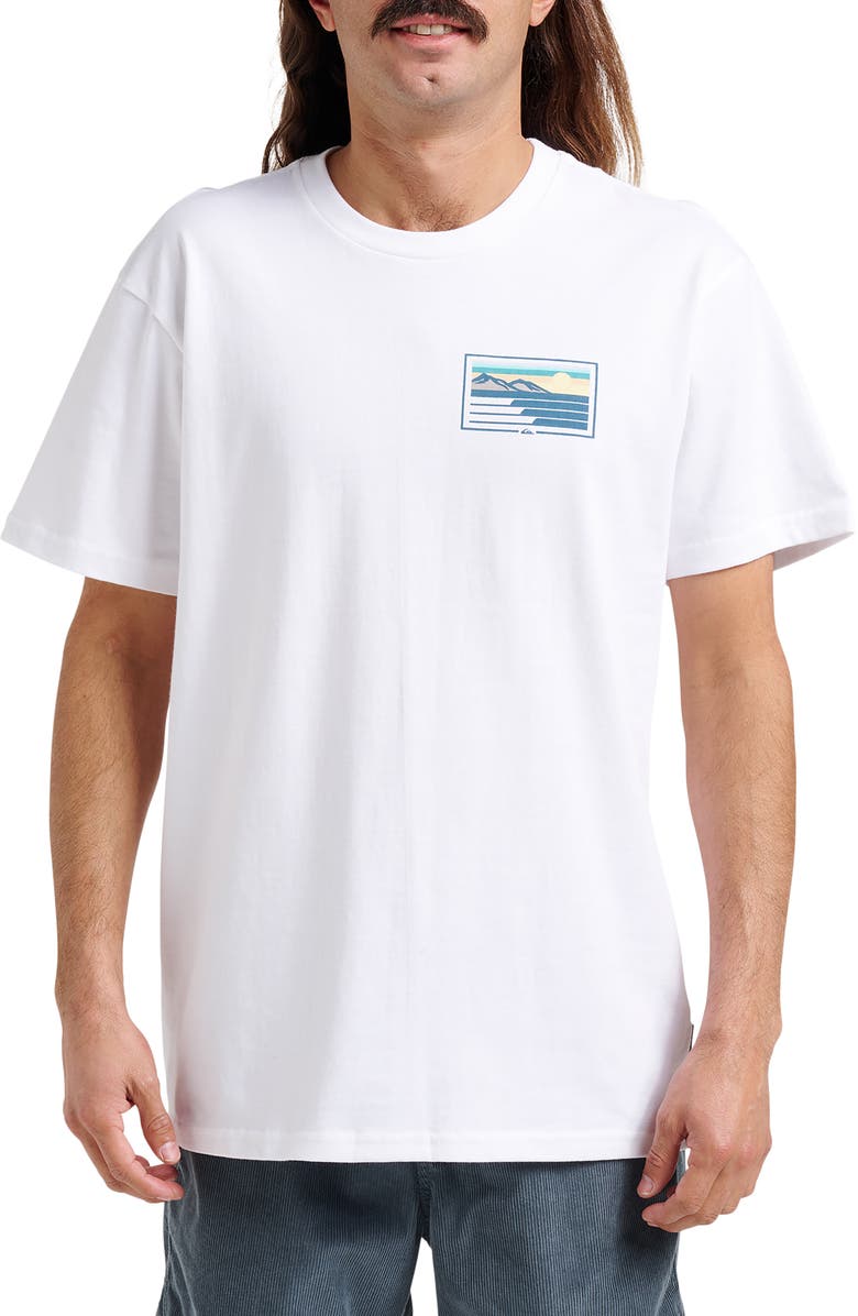 Quiksilver Coastal Vibes Graphic T-Shirt, Main, color, White