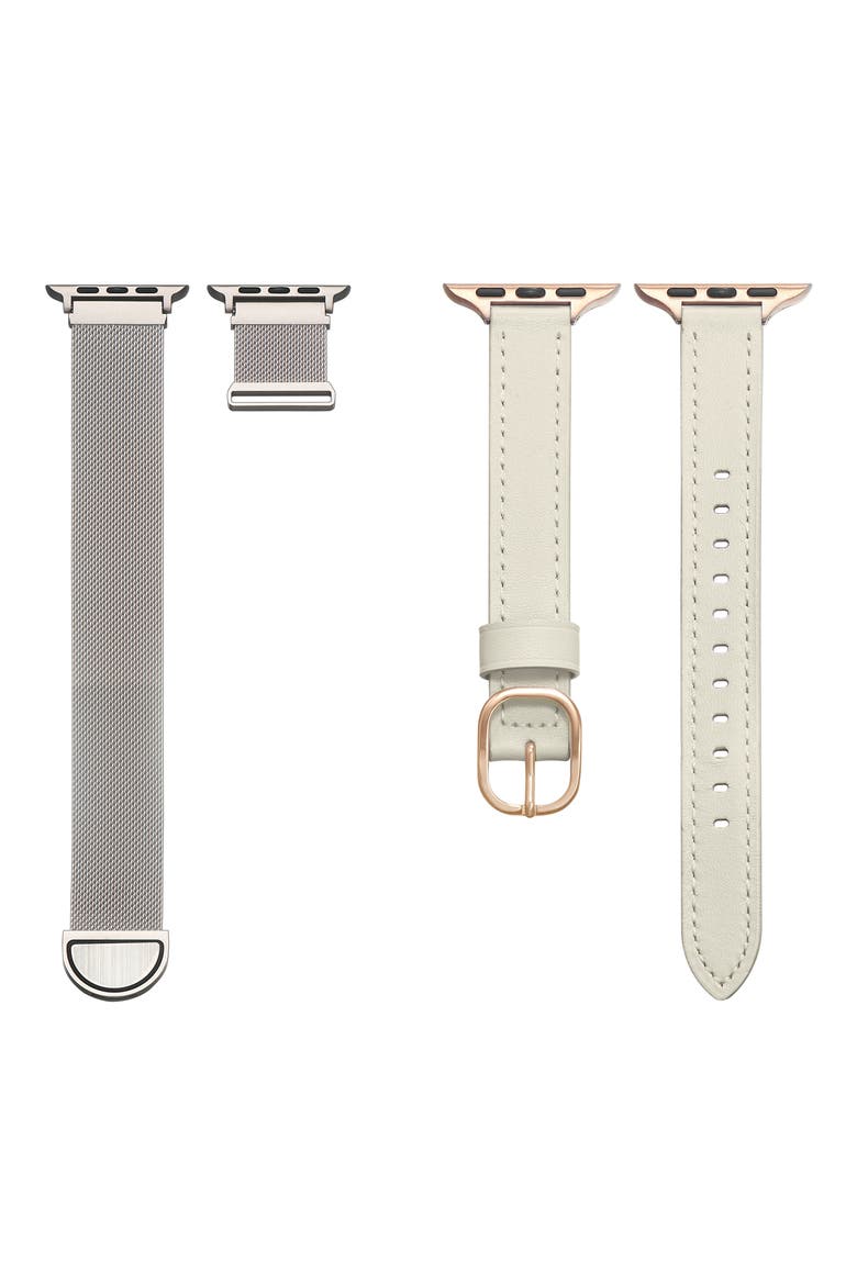 Assorted 2-Pack Apple Watch® Watchbands, Main, color, WHITE / STARBURST