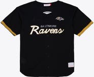 Mitchell & Ness Men's Mitchell & Ness Black Baltimore Ravens Head Coach Mesh Full-Button Fashion Jersey