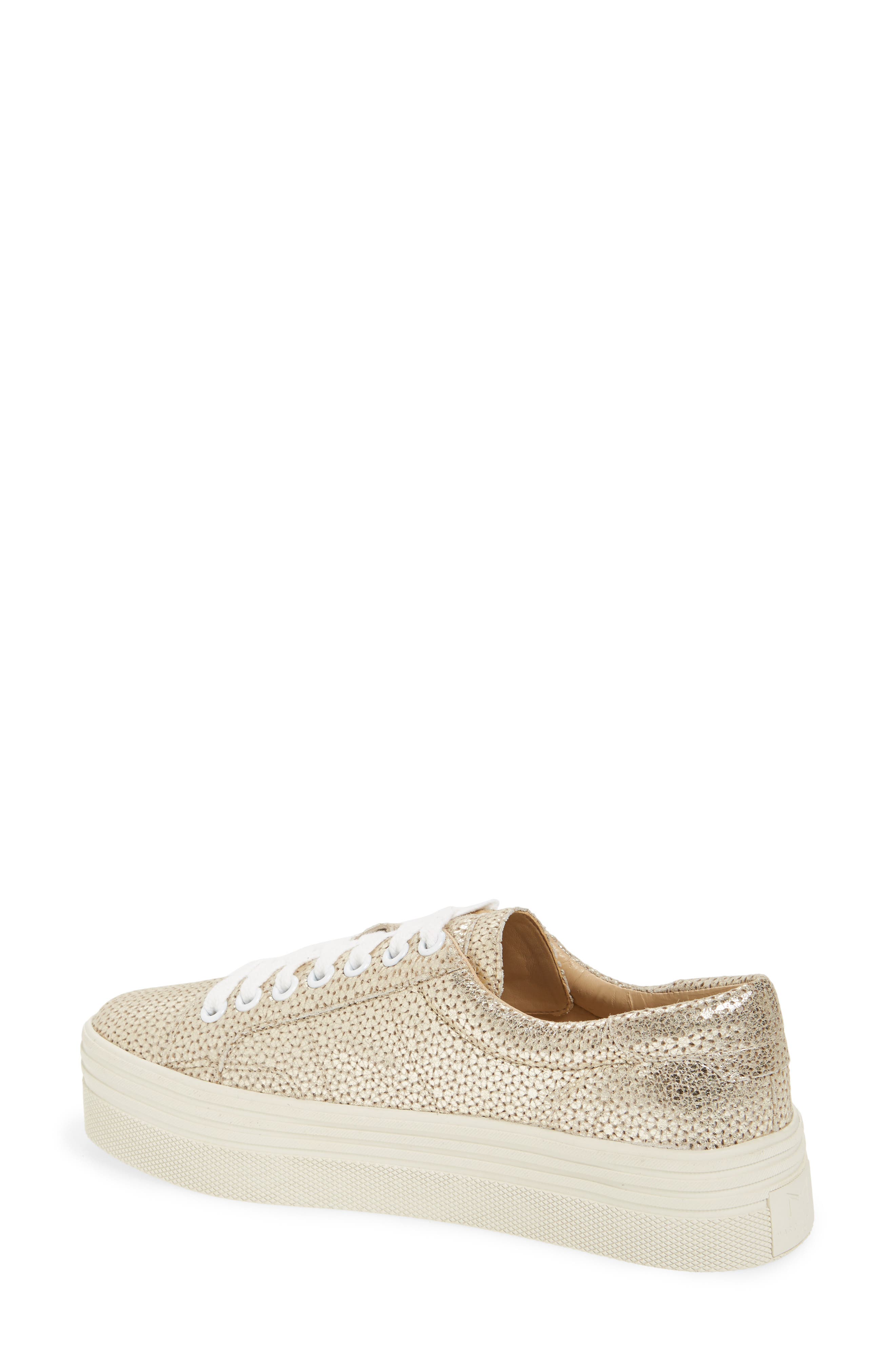 Emmy Platform Sneaker, Alternate, color, GOLD LEATHER