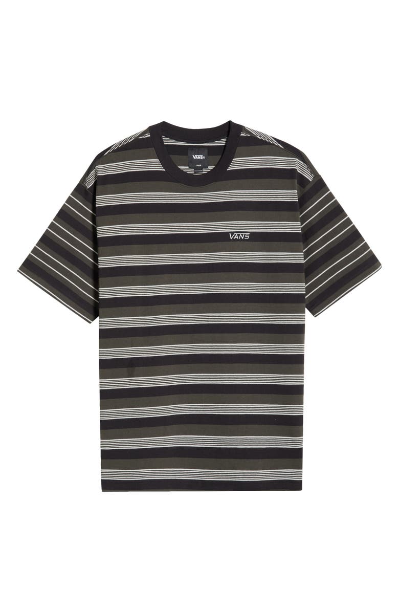 Vans Pismo Stripe Knit T-Shirt, Alternate, color, Black