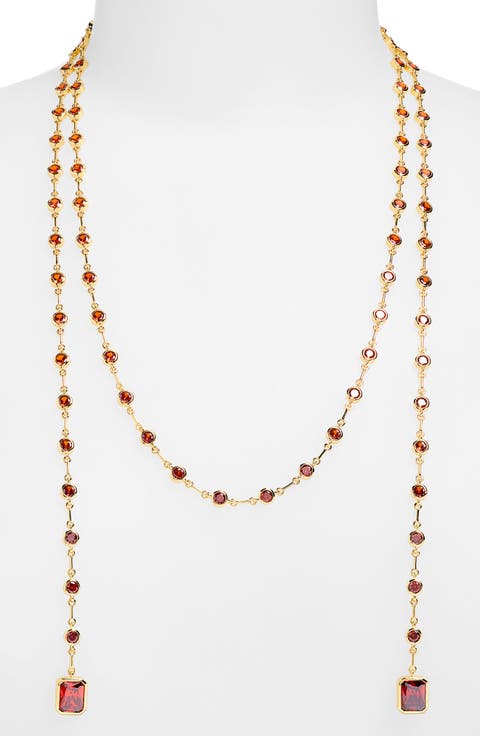 The Elizabeth Stone Wrap Necklace