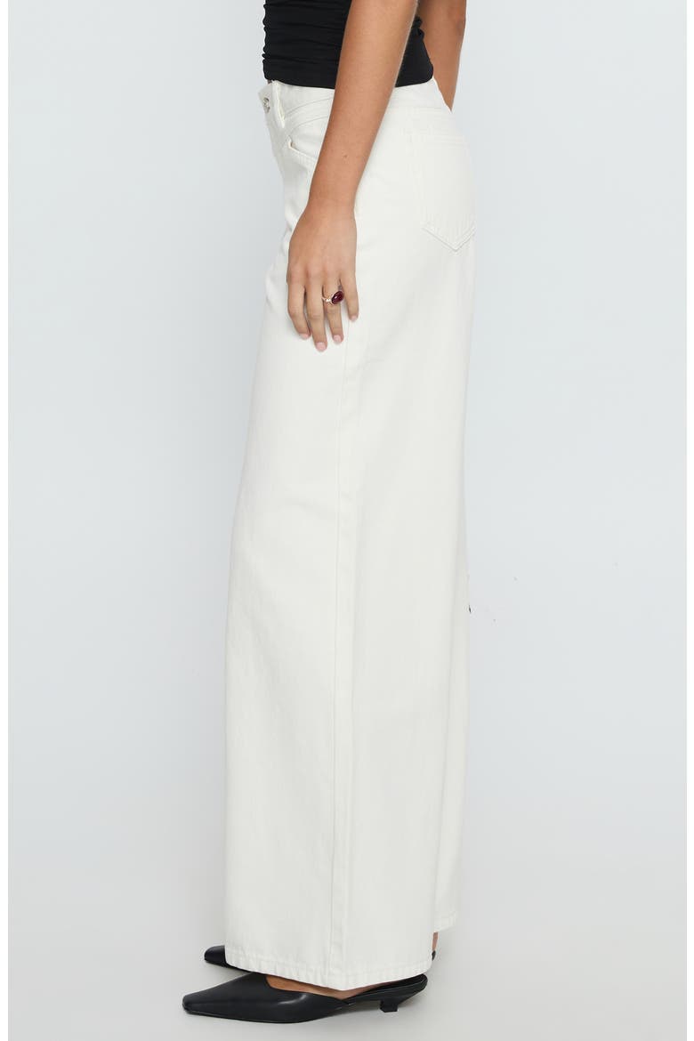 Catiana Low Rise Wide Leg Jeans, Alternate, color, WHITE