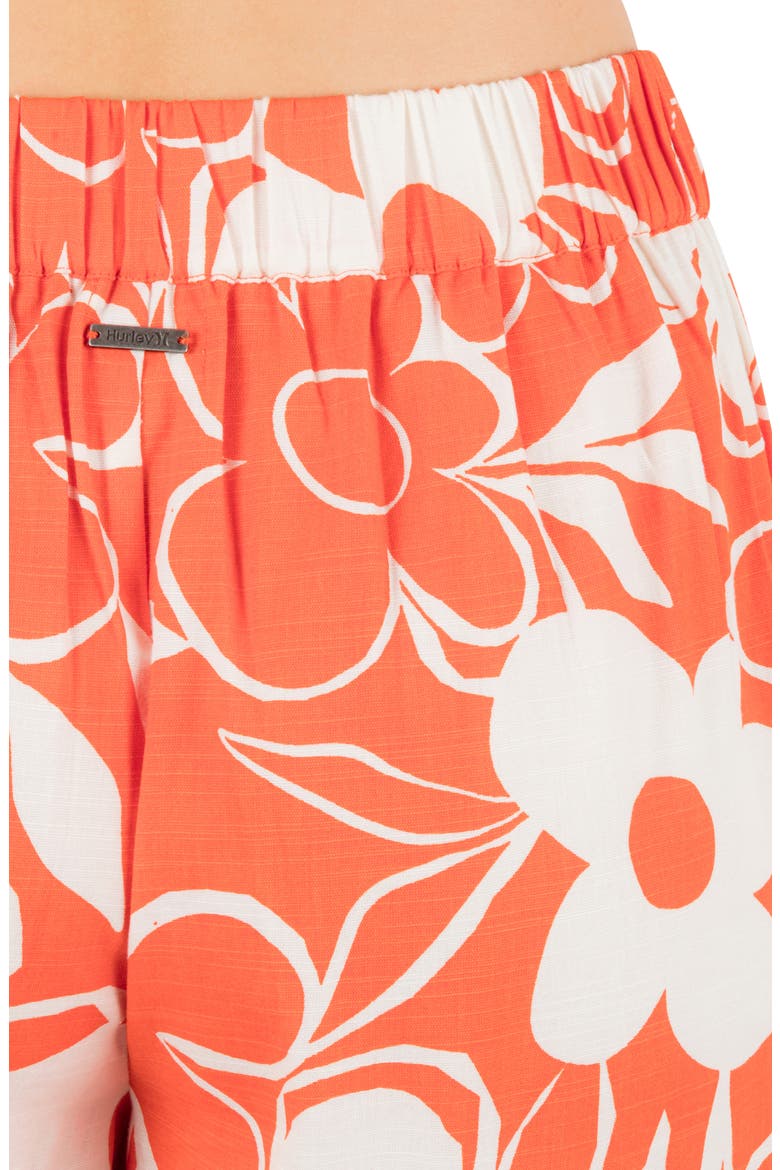 Daisy Floral Wide Leg Pants, Alternate, color, TERRACOTTA