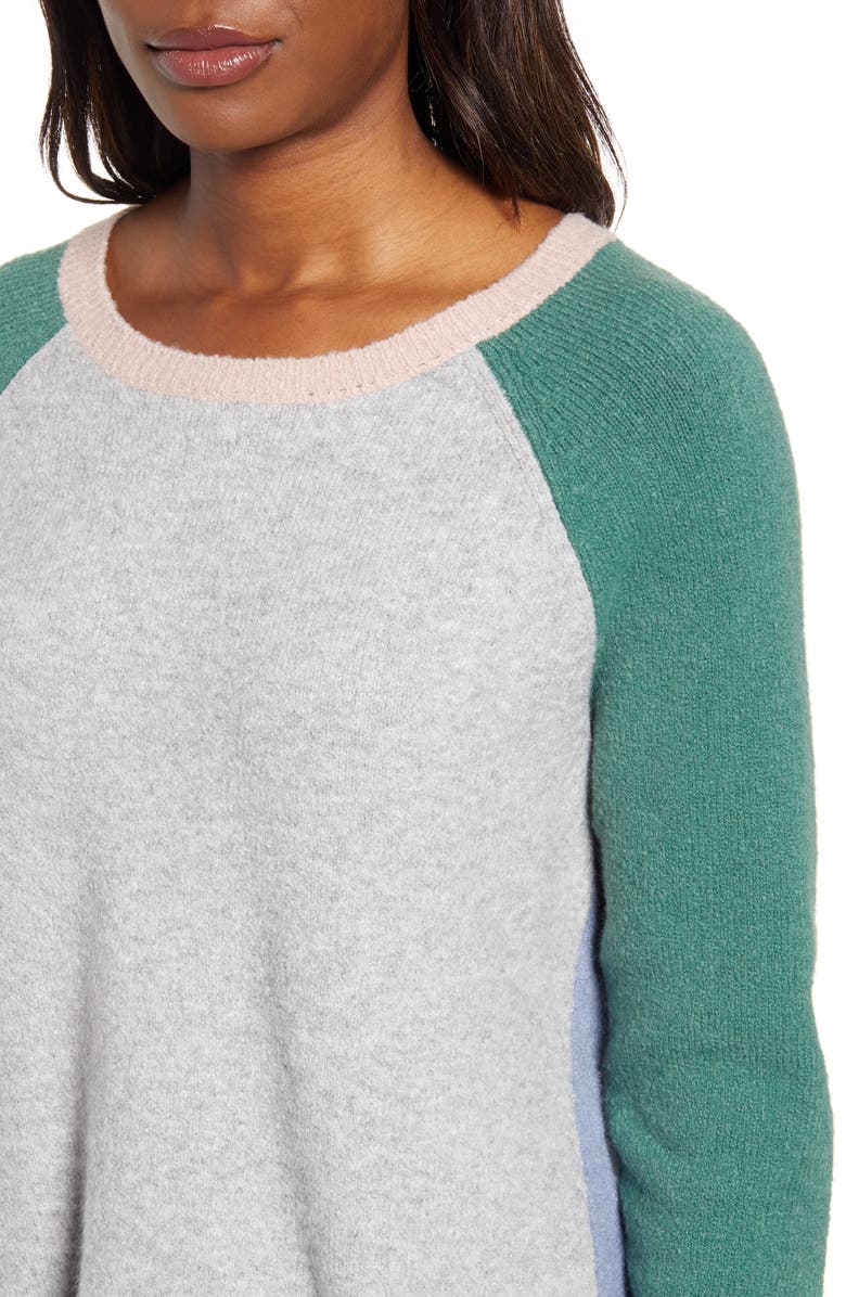 Caslon<sup>®</sup> Colorblock Sweater, Alternate, color, 