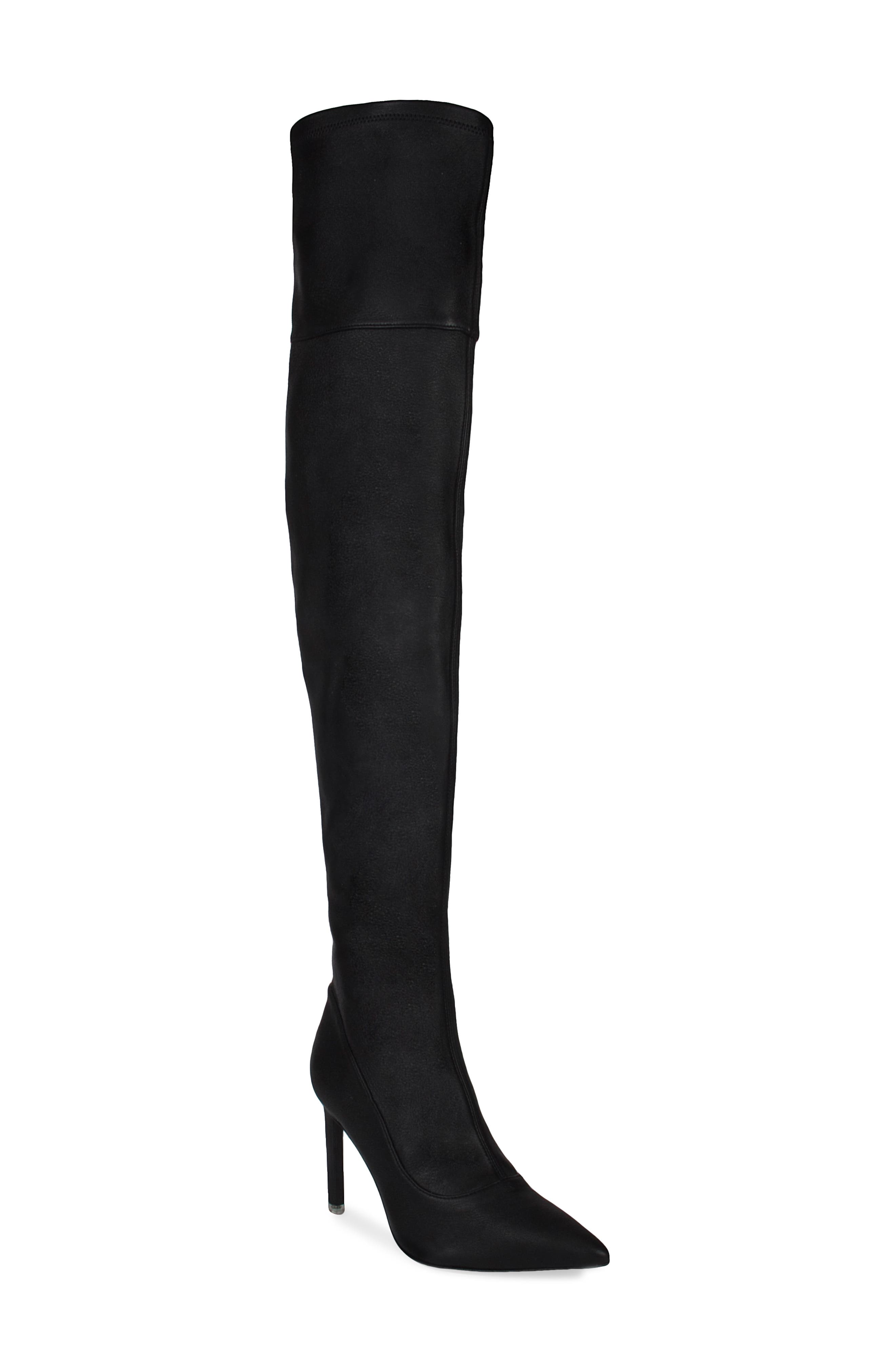 BLACK SUEDE STUDIO Tiana Over the Knee Boot, Main, color, 