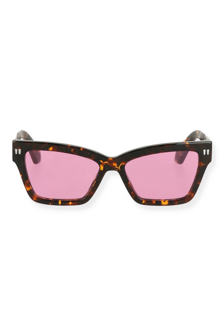 Cincinnati 54mm Square Sunglasses, Main, color, HAVANA PINK