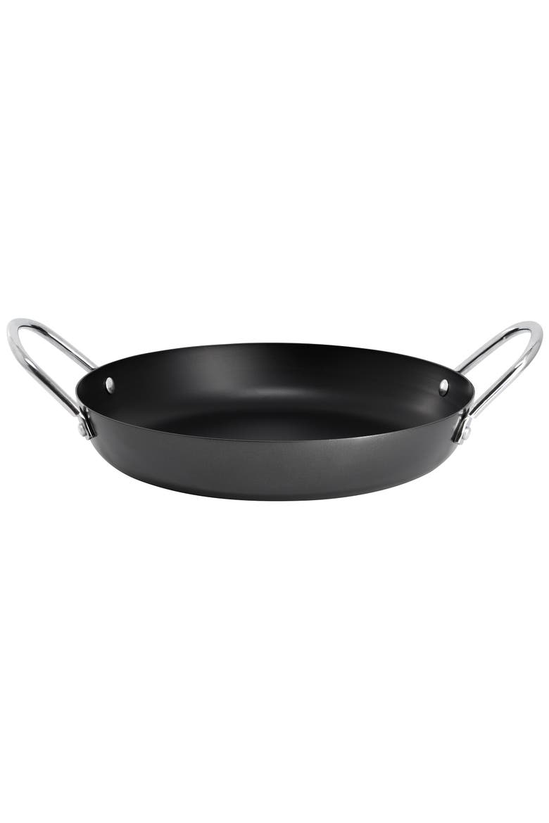 Smithfire 11 Inch Nonstick Carbon Steel Paella Pan, Main, color, Grey