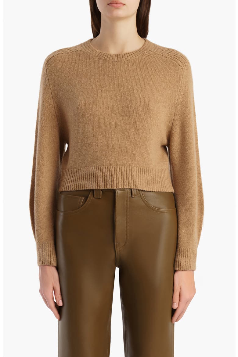 Masie Stretch Wool & Cashmere Sweater, Main, color, CAMEL