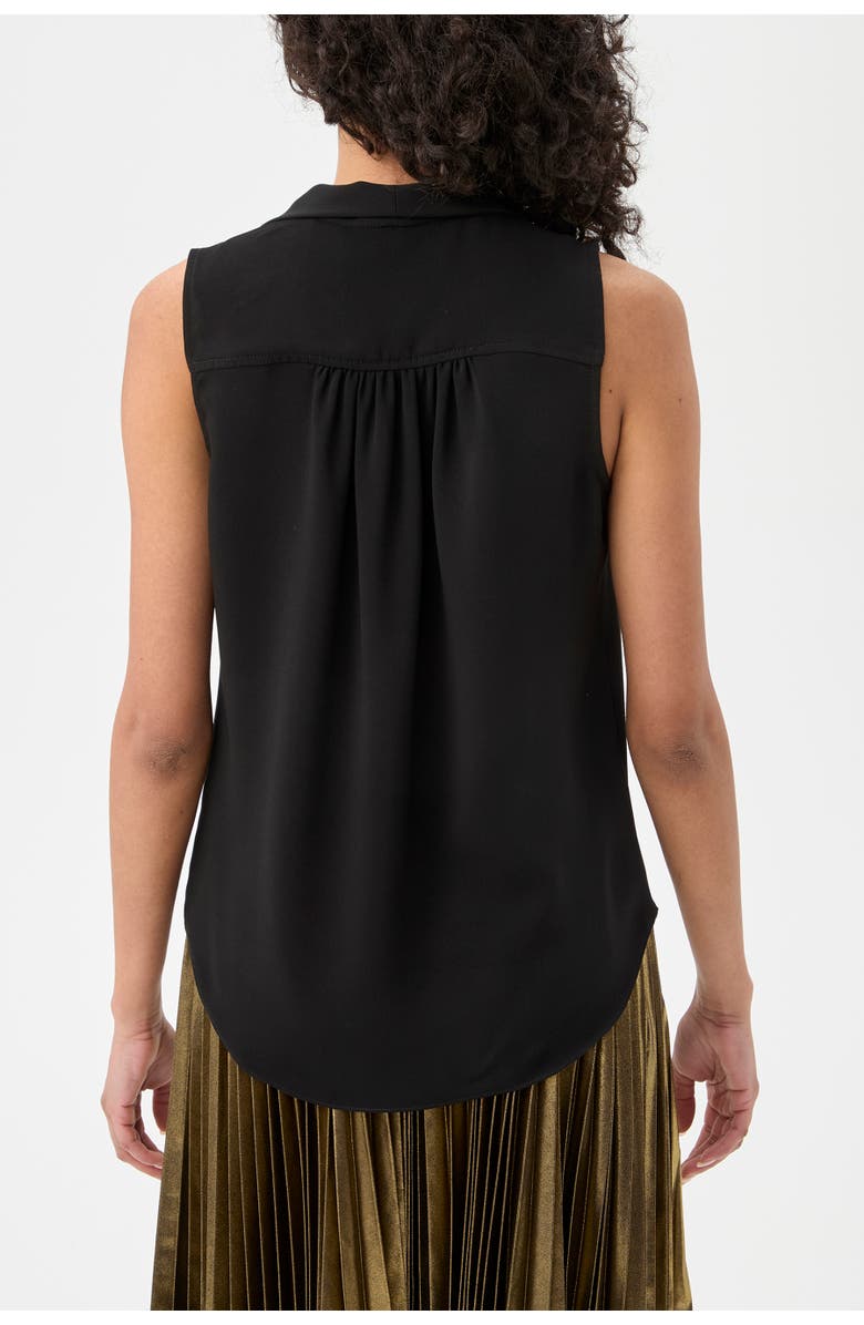 Trina Turk Alora 2 Sleeveless Tie Neck Top, Alternate, color, Black