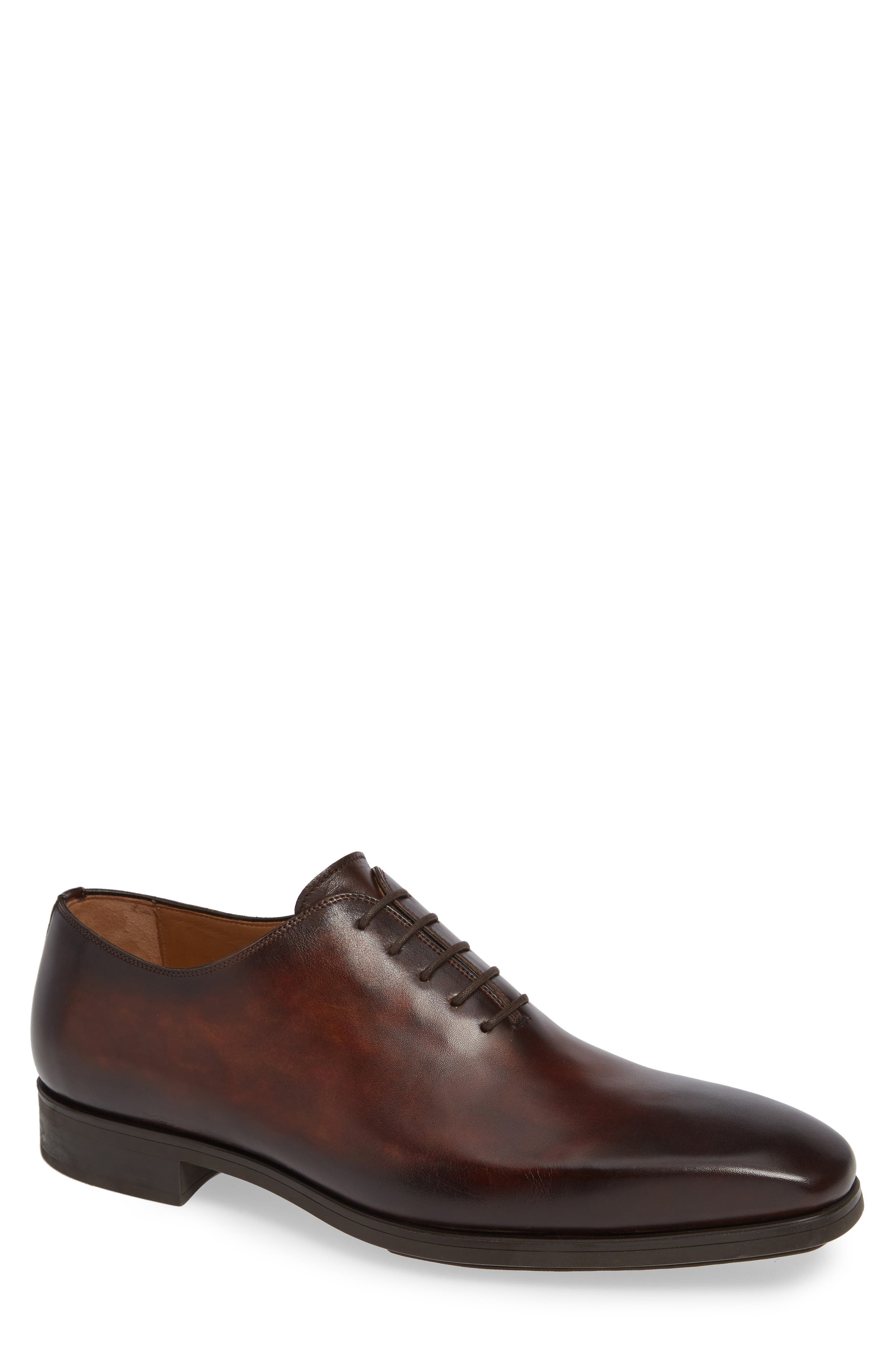 Ryder Diversa Plain Toe Whole Cut Shoe, Main, color, TOBACCO LEATHER