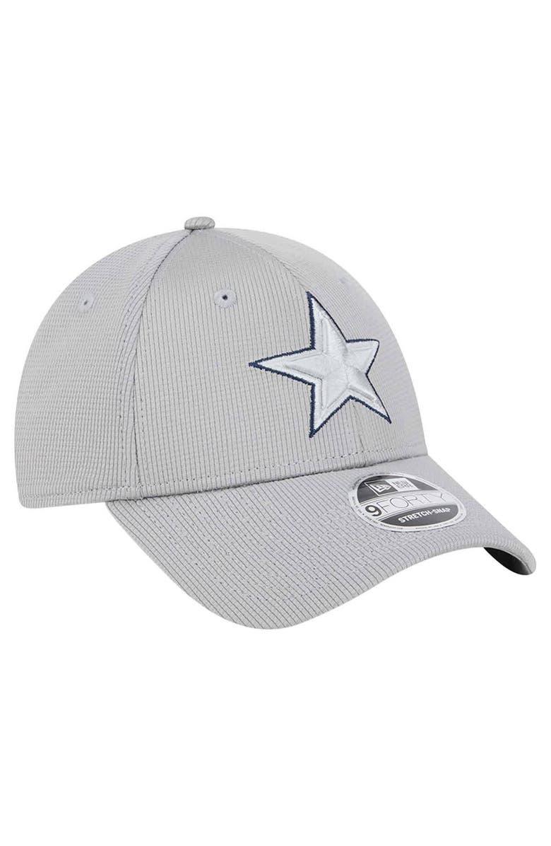 New Era Men's New Era Gray Dallas Cowboys Pivot 9FORTY Adjustable Hat, Alternate, color, Gray