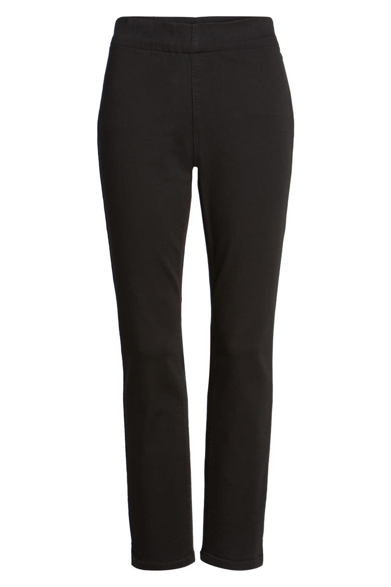 Alina Stretch Ankle Jeans, Main, color, BLACK