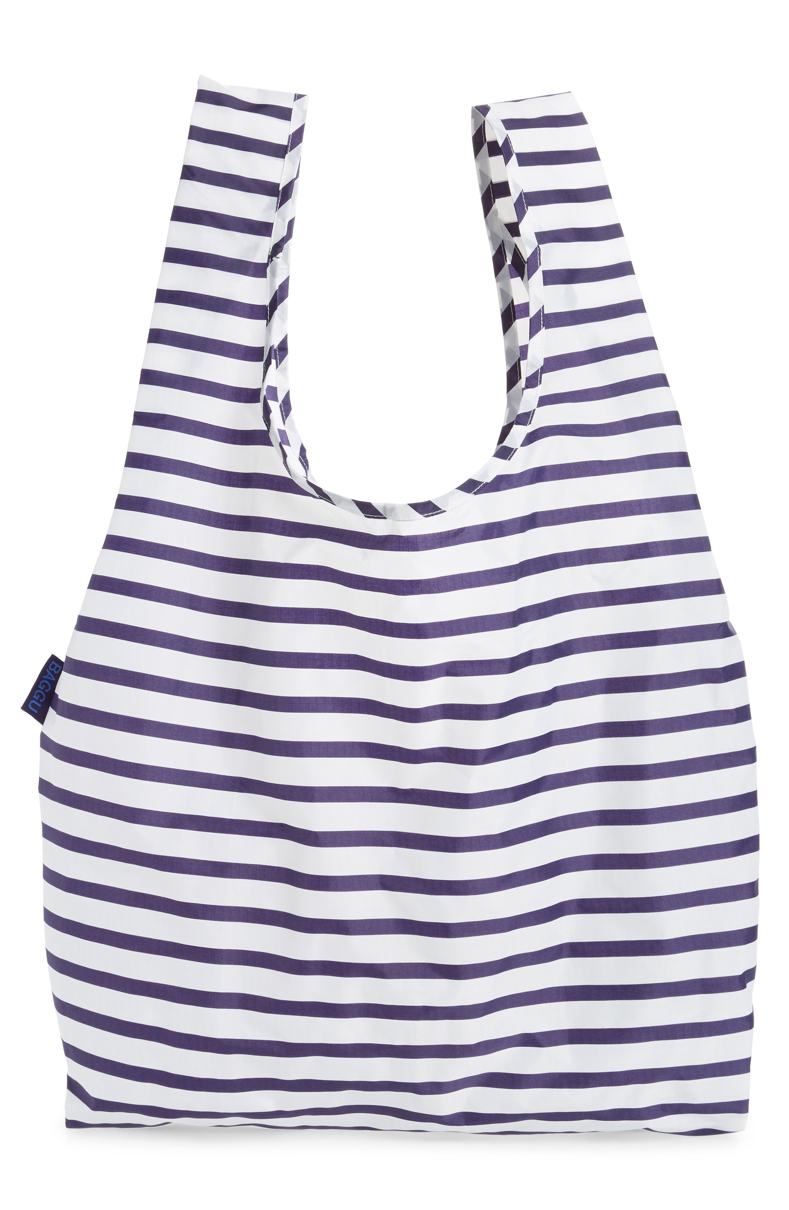 Standard Baggu Printed Ripstop Nylon Tote, Alternate, color, SAILOR STRIPE 2019