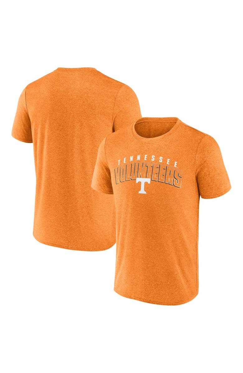 FANATICS Men's Fanatics Heather Tennessee Orange Tennessee Volunteers Outline Split T-Shirt, Main, color, Tennessee Orange