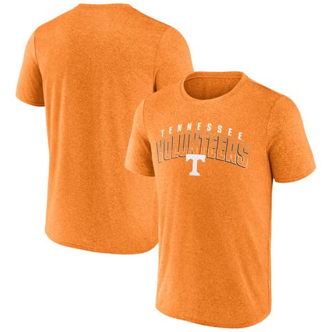 Men's Fanatics Heather Tennessee Orange Tennessee Volunteers Outline Split T-Shirt