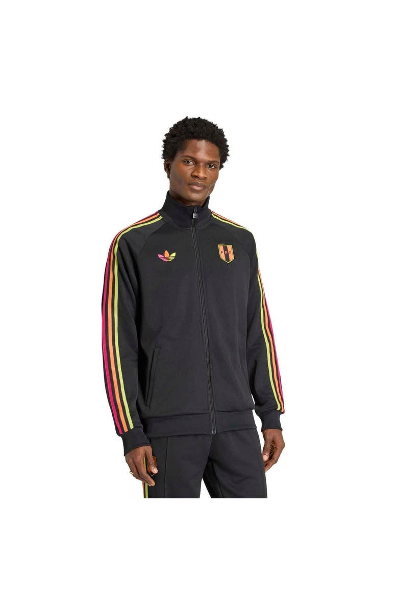Men's adidas Black Peru National Team Originals Full-Zip Track Jacket, Main, color, Black