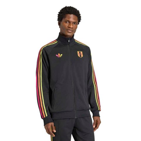 Men's adidas Black Peru National Team Originals Full-Zip Track Jacket
