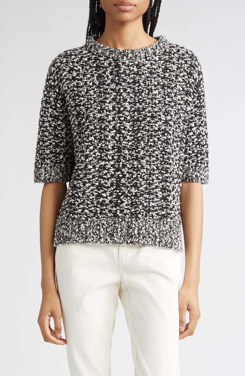 Lafayette 148 New York Marled Crewneck Sweater, Main, color, 