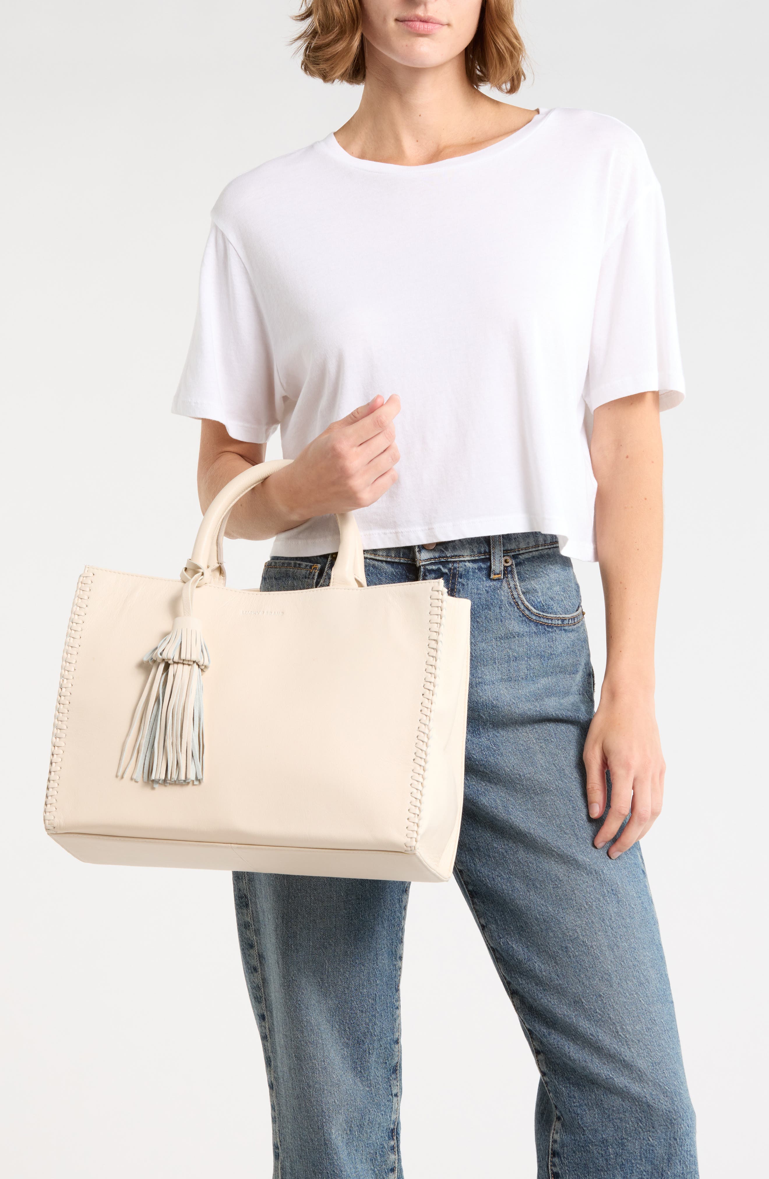 Vall Tote Bag, Alternate, color, BONE SUEDE