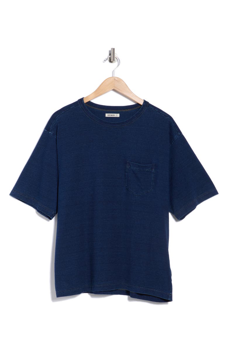 BUCK MASON Organic Cotton & Hemp T-Shirt, Alternate, color, Blue