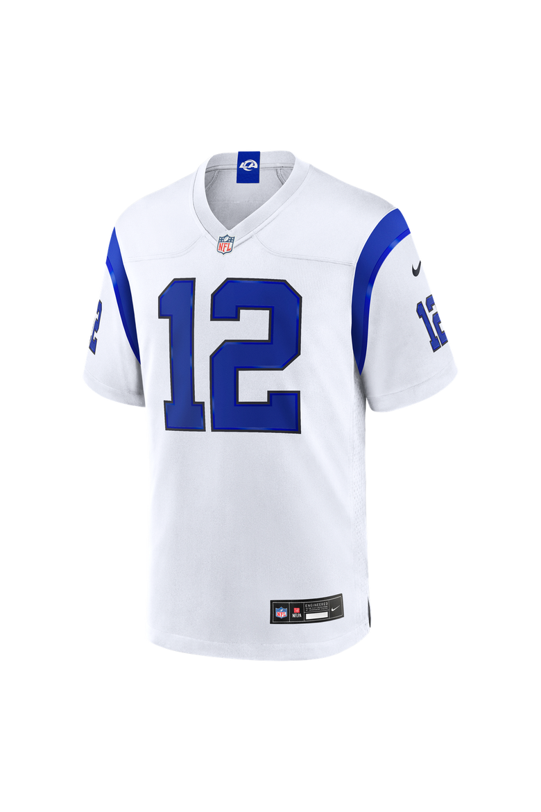 Men's Nike Puka Nacua Los Angeles Rams Fearsome White Game Jersey, Alternate, color, White