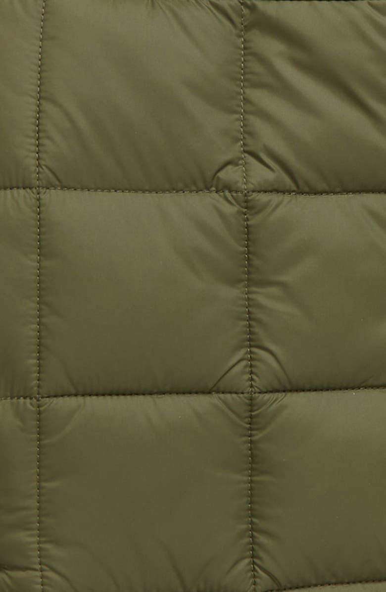 Save The Duck Kids' Tommy Lauren Faux Fur Lined Quilted Jacket, Alternate, color, Laurel Green