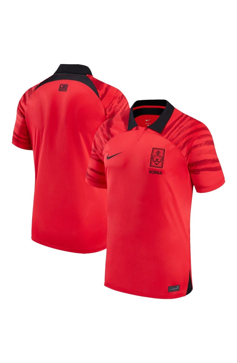 Nike Youth Nike Red South Korea National Team 2022/23 Home Breathe Stadium Replica Blank Jersey, Main, color, 