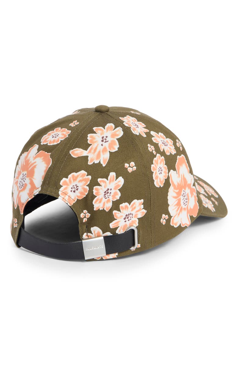 AllSaints Floral Baseball Cap, Alternate, color, 