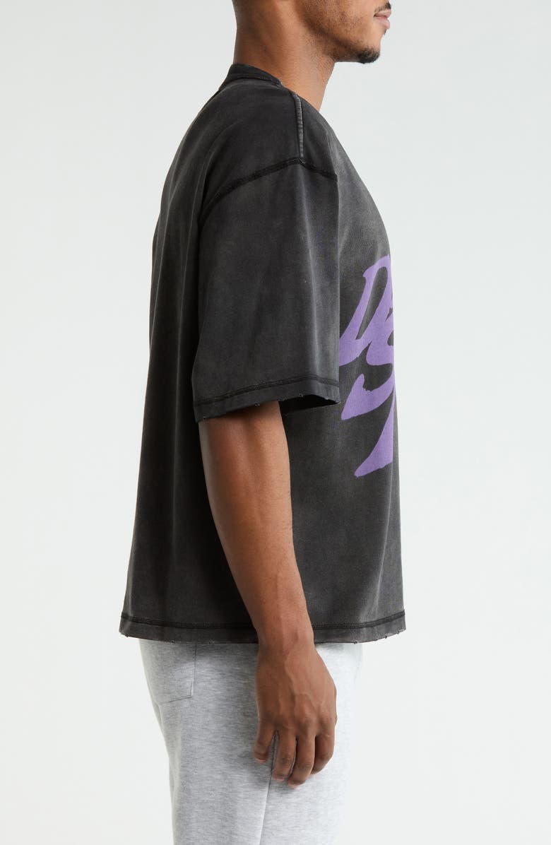 DIET STARTS MONDAY Cotton Graphic T-Shirt, Alternate, color, Vintage Black/Purple