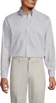 Lands' End No Iron Supima Cotton Pinpoint Buttondown Collar Dress Shirt