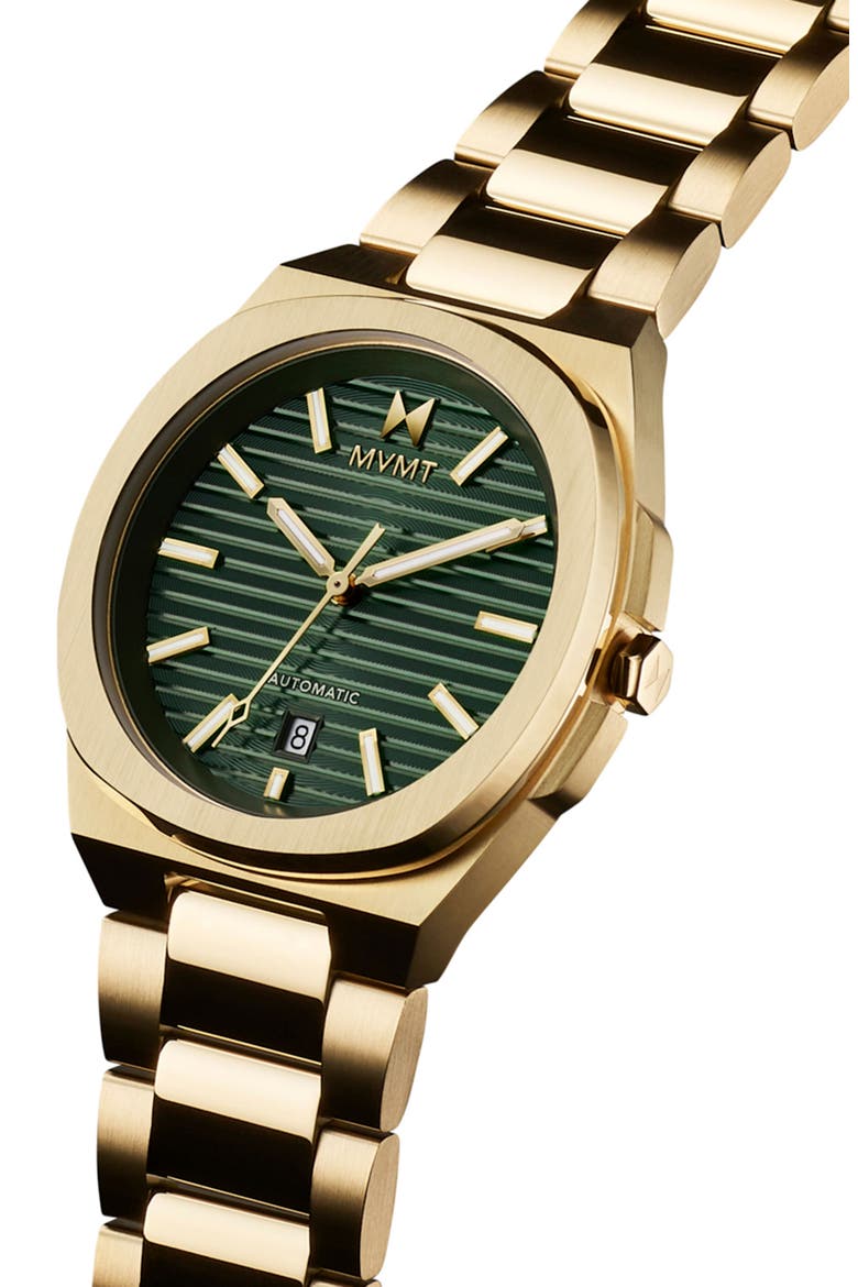 Odyssey II Automatic Bracelet Watch, 40mm, Alternate, color, GREEN