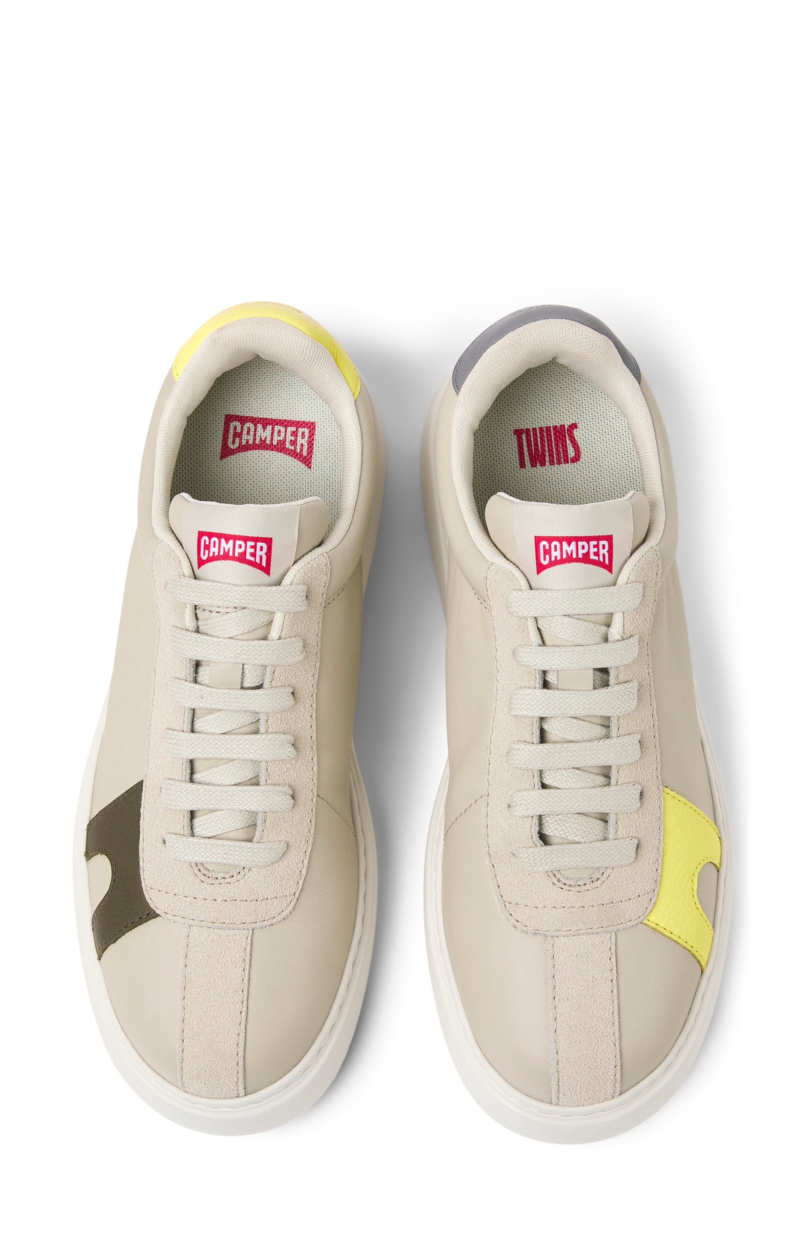 Twins Mismatched Sneakers, Alternate, color, LT. PASTEL GREY