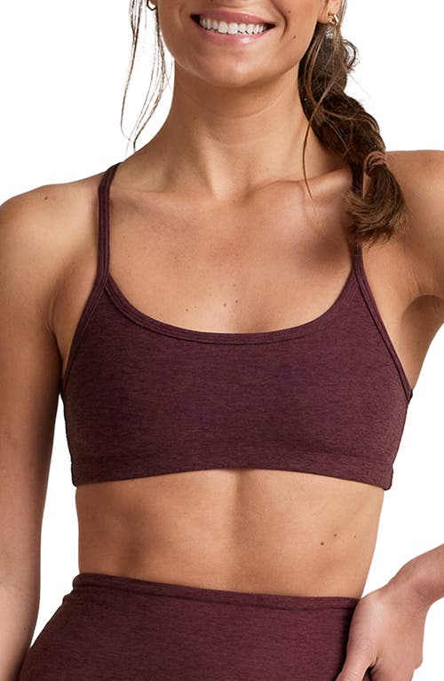Beyond Yoga Space Dye Slim Racerback Sports Bra In Brown
