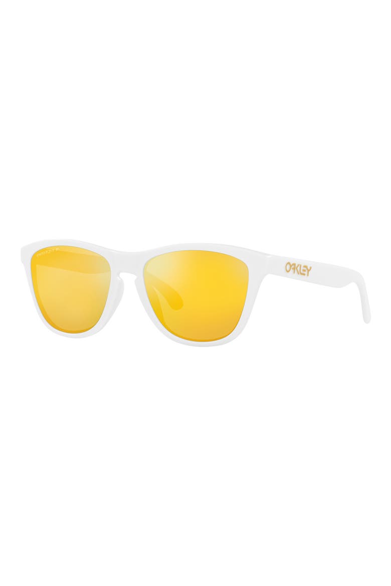 Frogskins 54mm Polarized Rectangular Sunglasses, Alternate, color, WHITE