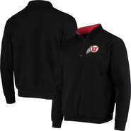 COLOSSEUM Men's Colosseum Black Utah Utes Tortugas Logo Quarter-Zip Jacket