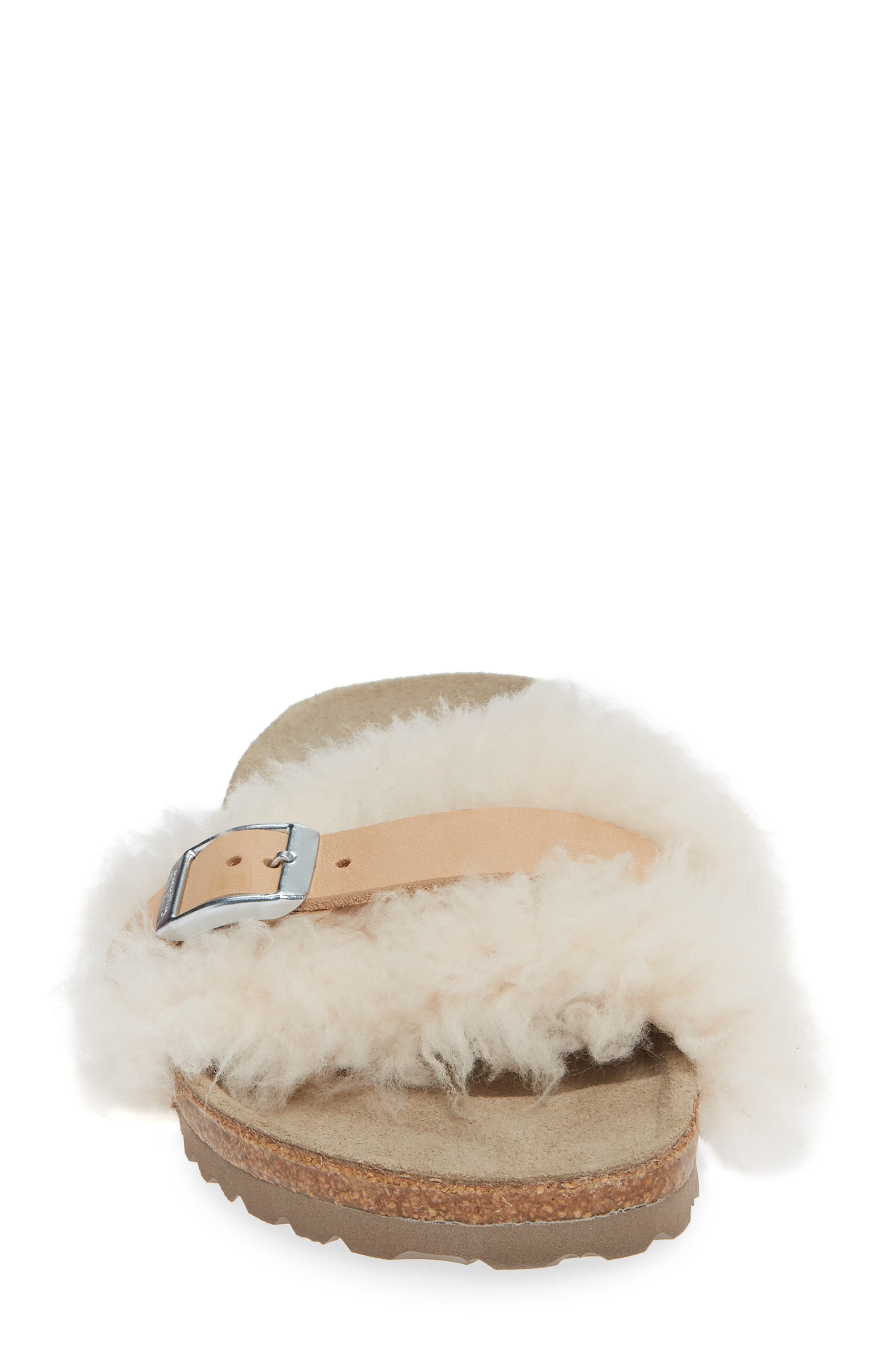 Birkenstock Carmen Genuine Shearling Slide Sandal, Alternate, color, 