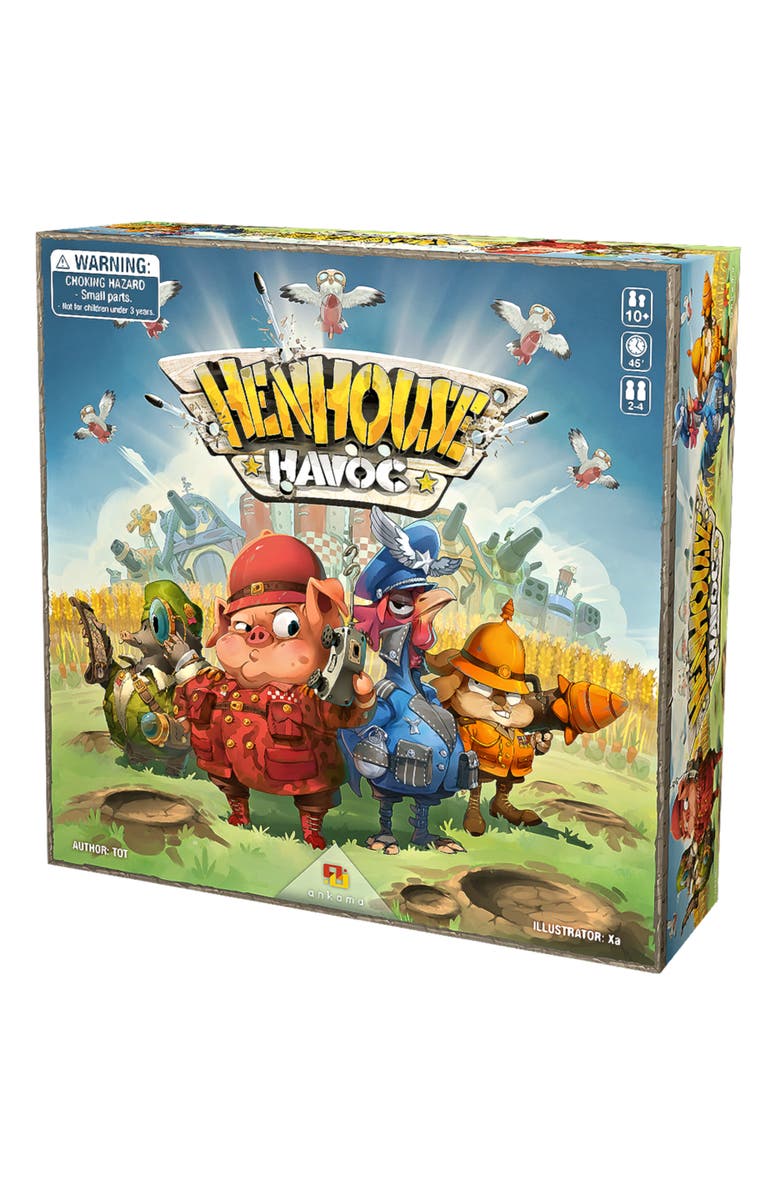 Ankama Henhouse Havoc (Touch Chicken) Family Board Game, Main, color, Multicolored