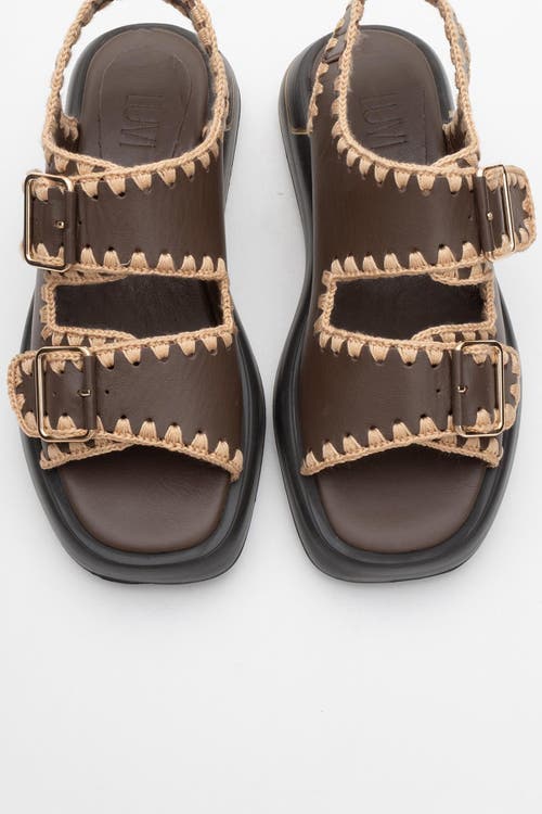 Forever & Always Shoes Douro Braided Rope Strap Leather Sandal